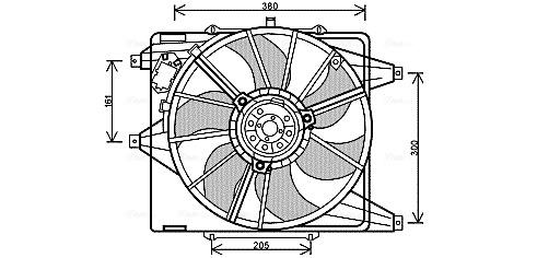 Ava Cooling Ventilatorwiel-motorkoeling RT7541