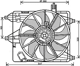 Ava Cooling Ventilatorwiel-motorkoeling RT7544