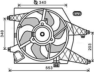 Ava Cooling Ventilatorwiel-motorkoeling RT7548