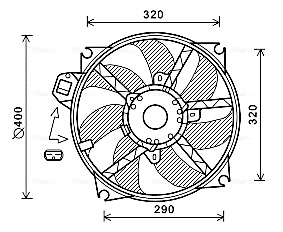Ava Cooling Ventilatorwiel-motorkoeling RT7563