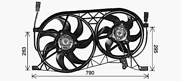 Ava Cooling Ventilatorwiel-motorkoeling RT7646