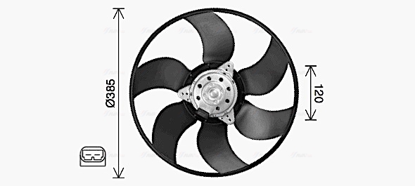 Ava Cooling Ventilatorwiel-motorkoeling RT7665