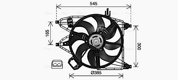 Ava Cooling Ventilatorwiel-motorkoeling RT7670