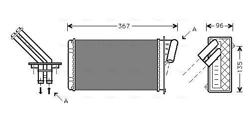 Ava Cooling Kachelradiateur RTA6203