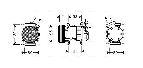 Ava Cooling Airco compressor RTK401