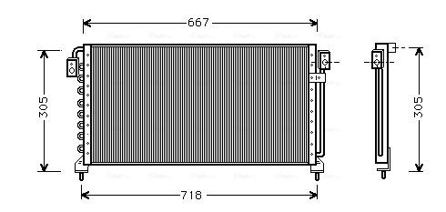 Ava Cooling Airco condensor SU5028