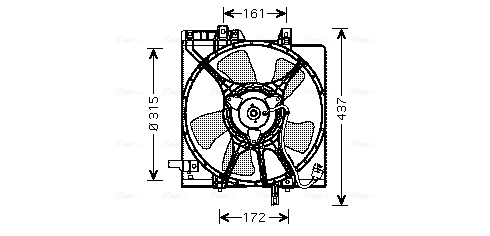 Ava Cooling Ventilatorwiel-motorkoeling SU7510