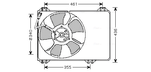 Ava Cooling Ventilatorwiel-motorkoeling SZ7506