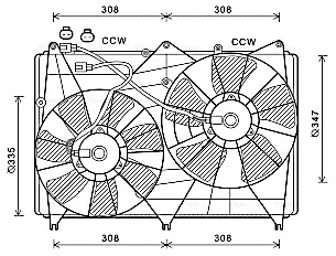 Ava Cooling Ventilatorwiel-motorkoeling SZ7512