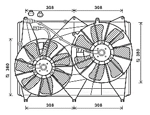 Ava Cooling Ventilatorwiel-motorkoeling SZ7513