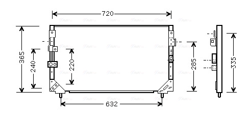 Ava Cooling Airco condensor TO5006