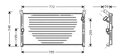 Ava Cooling Airco condensor TO5130