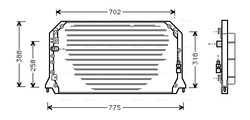 Ava Cooling Airco condensor TO5254