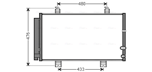 Ava Cooling Airco condensor TO5662D