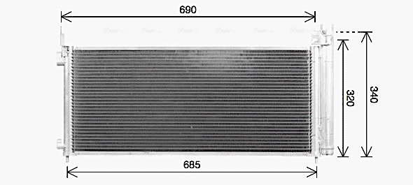 Ava Cooling Airco condensor TO5786D