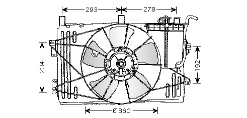 Ava Cooling Ventilatorwiel-motorkoeling TO7508