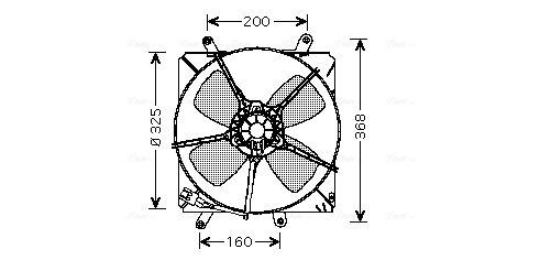 Ava Cooling Ventilatorwiel-motorkoeling TO7514