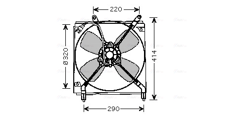 Ava Cooling Ventilatorwiel-motorkoeling TO7516