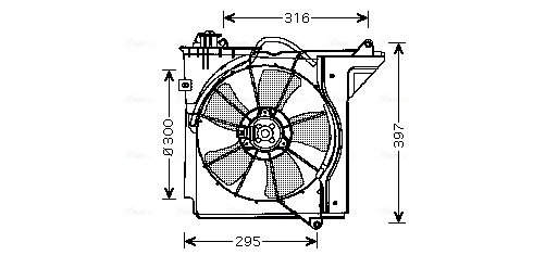 Ava Cooling Ventilatorwiel-motorkoeling TO7538