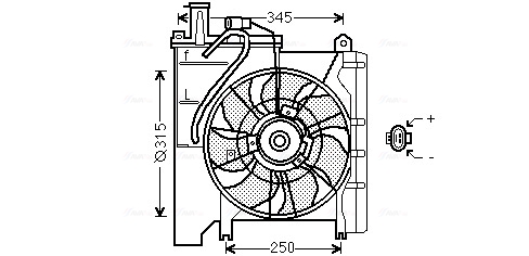 Ava Cooling Ventilatorwiel-motorkoeling TO7553