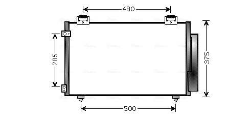 Ava Cooling Airco condensor TOA5487D