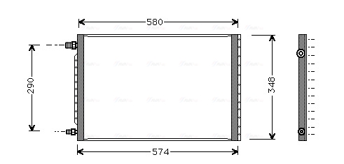 Ava Cooling Airco condensor UV5009