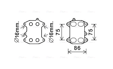 Ava Cooling Oliekoeler motorolie VN3388