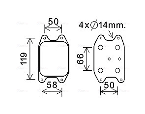 Ava Cooling Oliekoeler motorolie VN3394