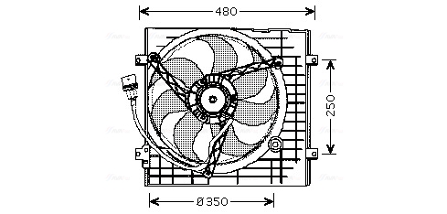 Ava Cooling Ventilatorwiel-motorkoeling VN7506