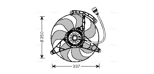 Ava Cooling Ventilatorwiel-motorkoeling VN7516