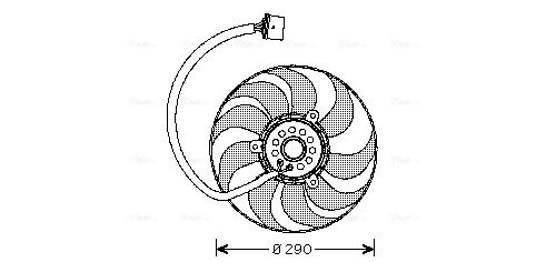 Ava Cooling Ventilatorwiel-motorkoeling VN7520