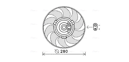 Ava Cooling Ventilatorwiel-motorkoeling VN7530