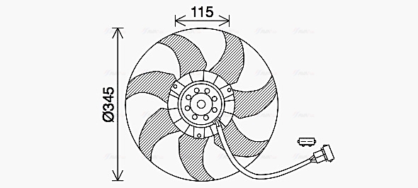 Ava Cooling Ventilatorwiel-motorkoeling VN7541