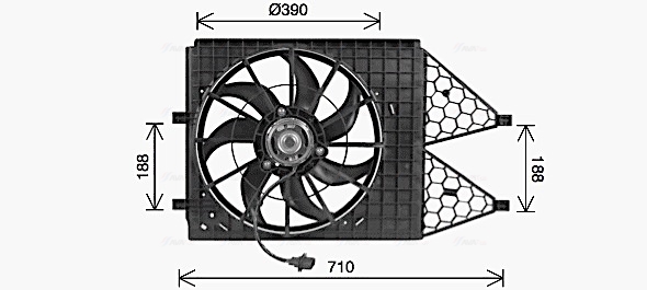 Ava Cooling Ventilatorwiel-motorkoeling VN7545