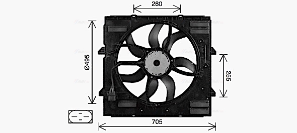 Ava Cooling Ventilatorwiel-motorkoeling VN7552