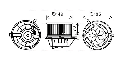 Ava Cooling Kachelventilator VN8337