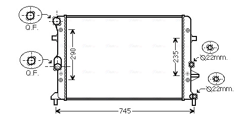 Ava Cooling Radiateur VNA2289