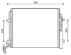 Ava Cooling Airco condensor VNA5324D