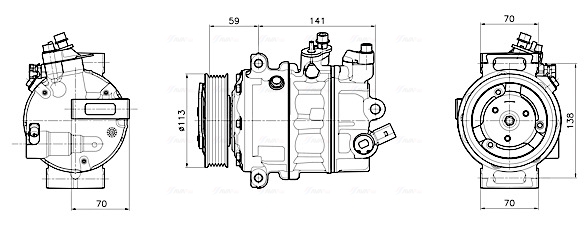 Ava Cooling Airco compressor VNAK446