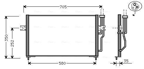 Ava Cooling Airco condensor VO5086