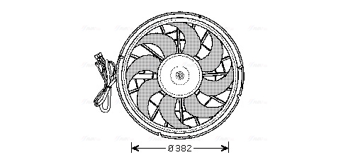 Ava Cooling Ventilatorwiel-motorkoeling VO7507