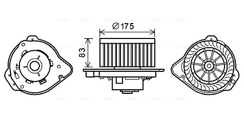 Ava Cooling Kachelventilator VO8175