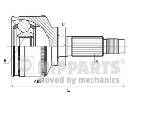 Nipparts Homokineet reparatieset J2820501