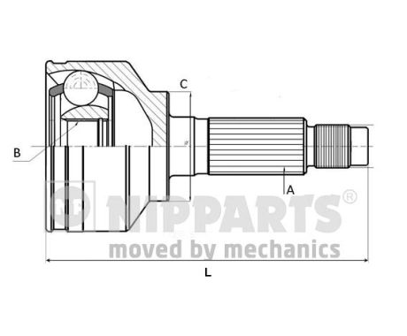 Nipparts Homokineet reparatieset J2820504