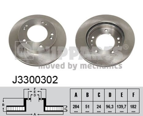 Nipparts Remschijven J3300302