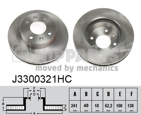 Nipparts Remschijven J3300321HC