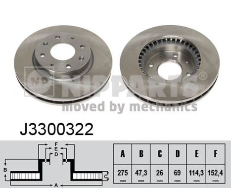 Nipparts Remschijven J3300322