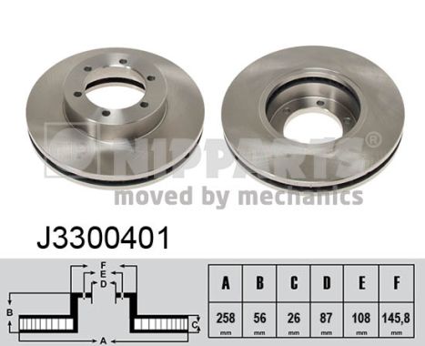 Nipparts Remschijven J3300401