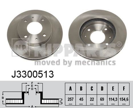 Nipparts Remschijven J3300513