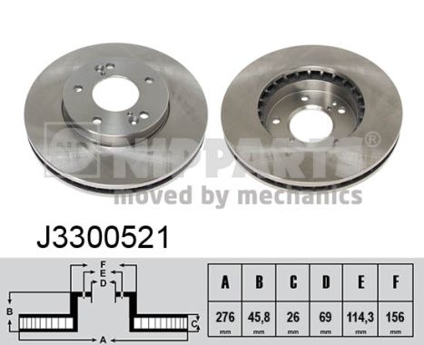 Nipparts Remschijven J3300521